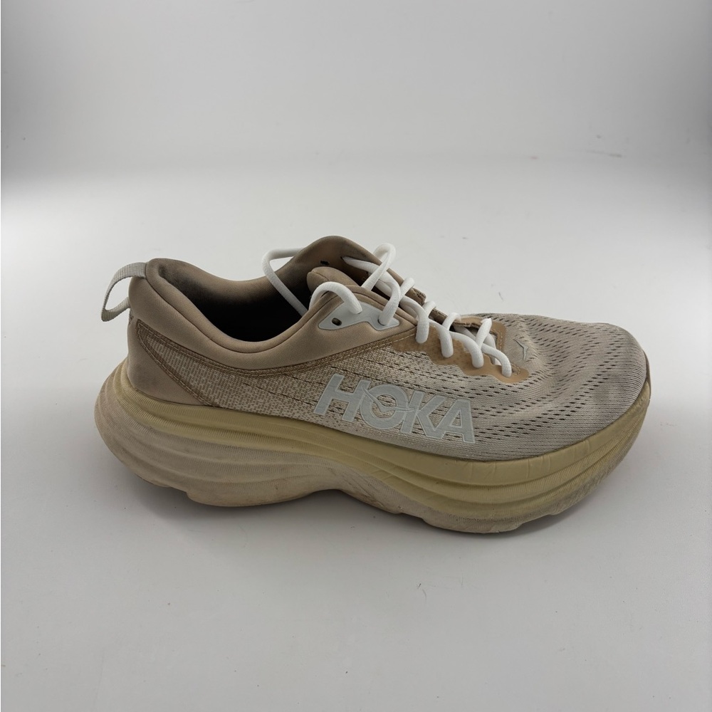 Hoka One One Bondi 8 Shifting Sand Athletic Running Sneakers Women’s Size 9B